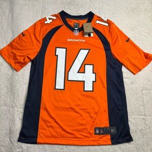 NWT New Nike On Field NFL Denver Broncos Courtland Sutton Orange Jersey Mens L